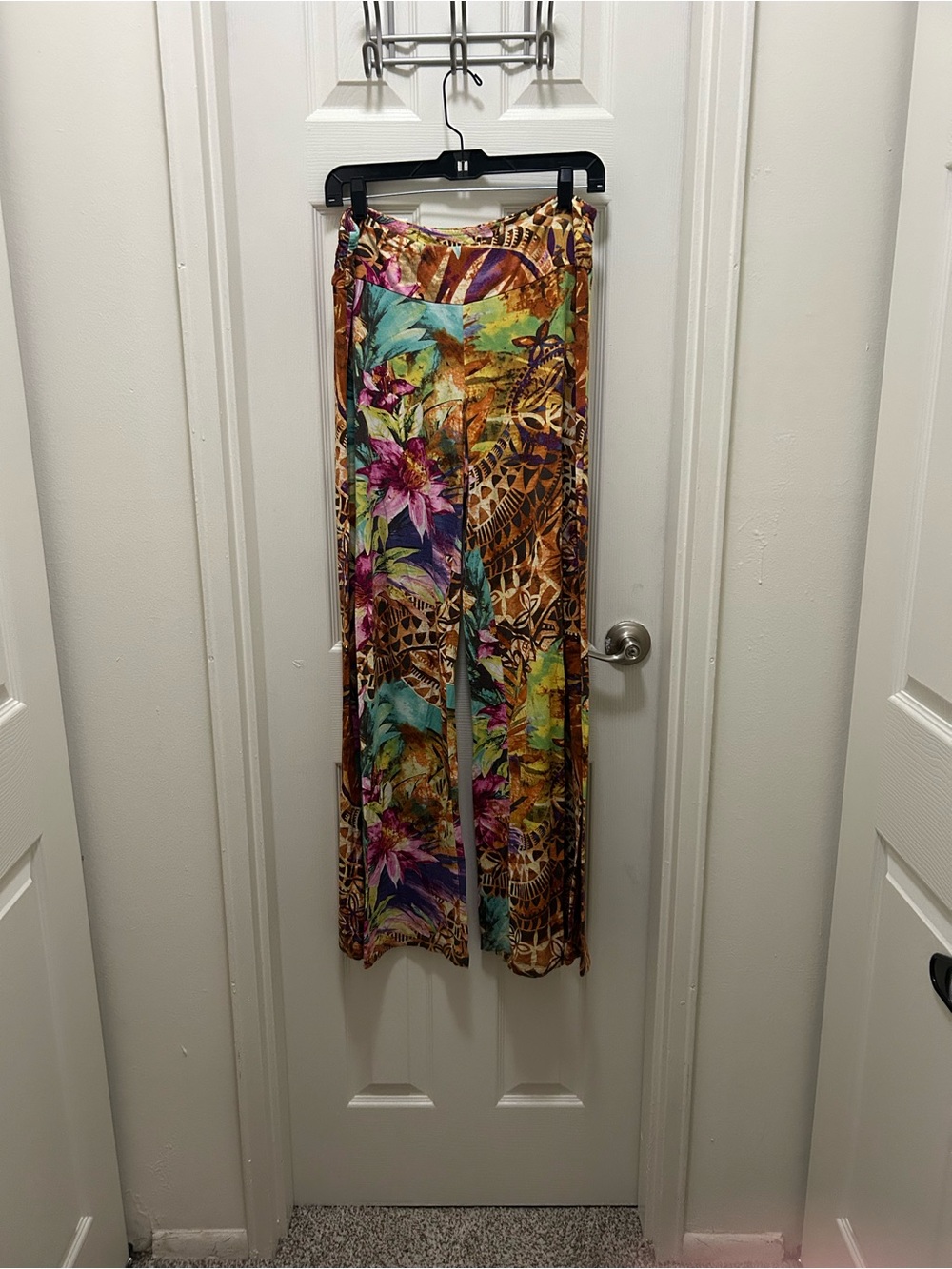 Boston Proper Multicolor Tropical Print Top